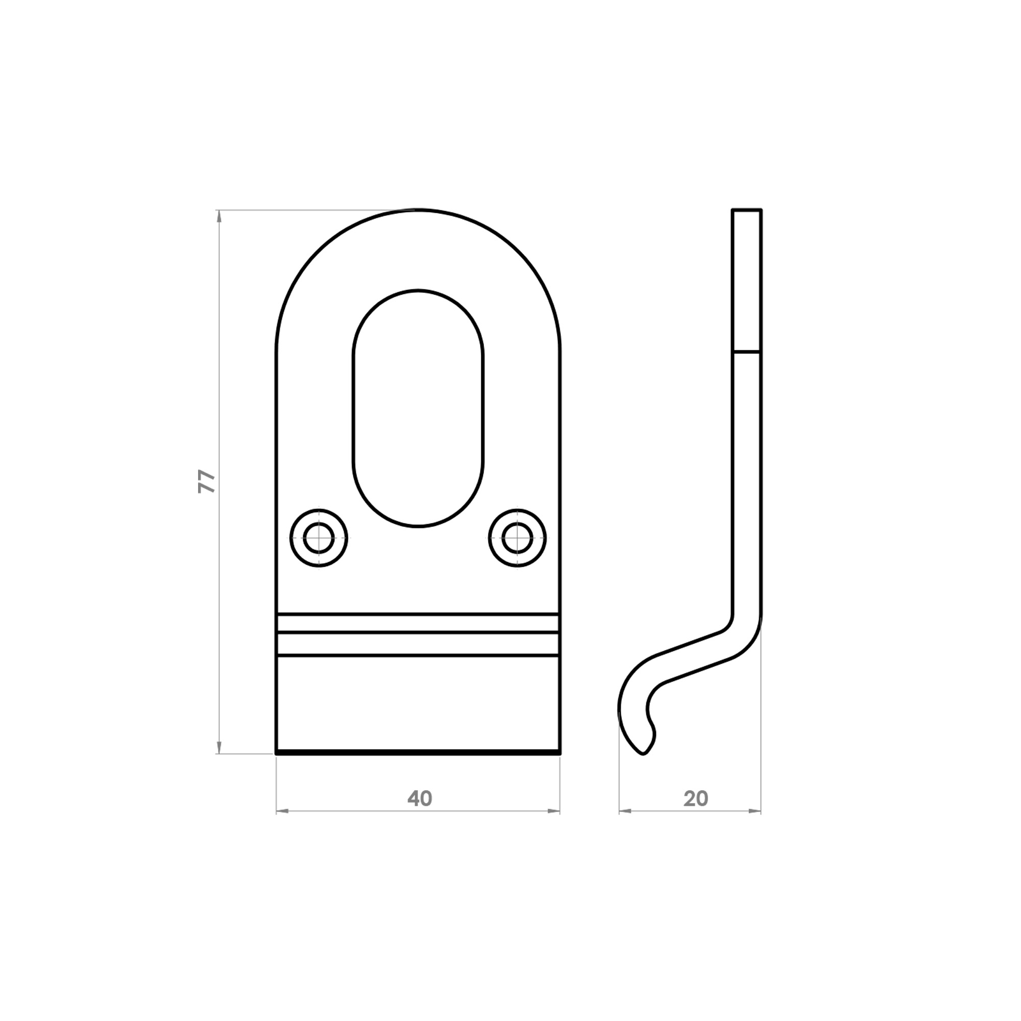 Cylinder Pull – Oval Profile
